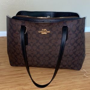 COACH Large Avenue Carryall Signature Canvas Purse